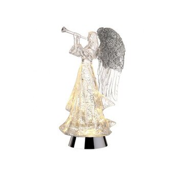14In Silver Angel Water Globe