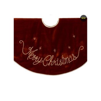 Merry Christmas Velvet Tree Skirt