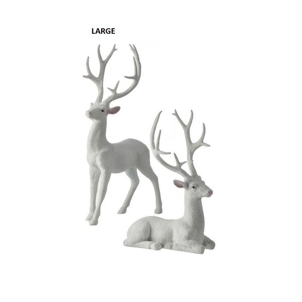 28In Frozen Forest Flock Deer Large