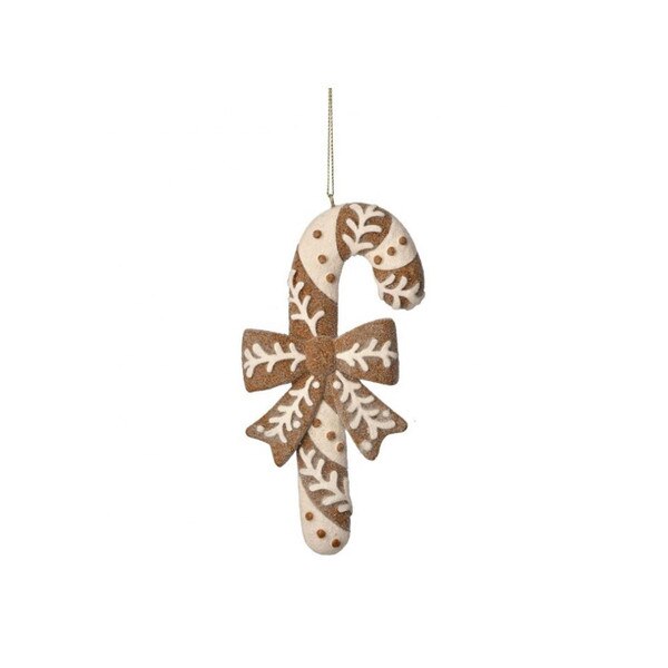 Gingerbread Candy Cane Ornament