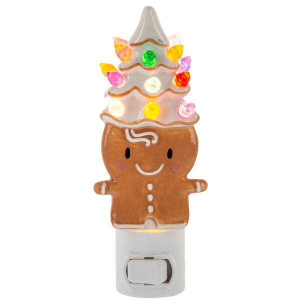 Gingerbread With Tree Night Light