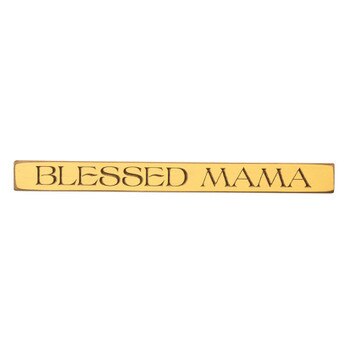 18In Blessed Mama Wood Sign