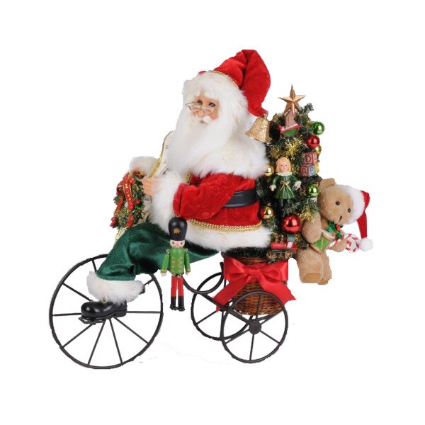Lit Biking Through Christmas Santa2
