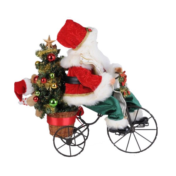 Lit Biking Through Christmas Santa3