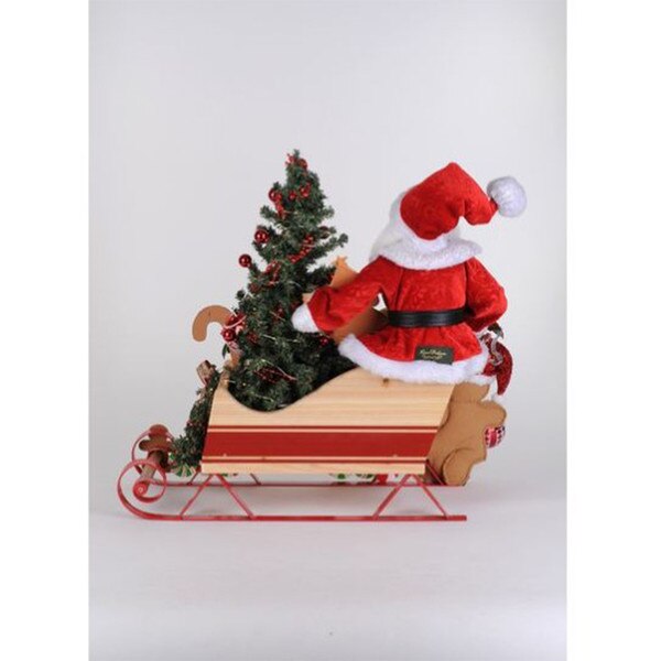Lighted Gingerbread Bakery Sleigh-2
