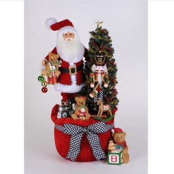 Lit Merry Beary Christmas Santa-1