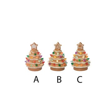 5in Lighted Gingerbread Tree