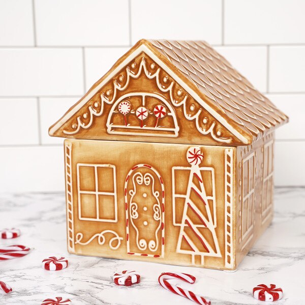 Gingerbread House Cookie Jar-2