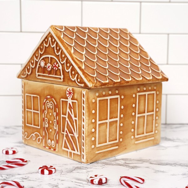 Gingerbread House Cookie Jar-3