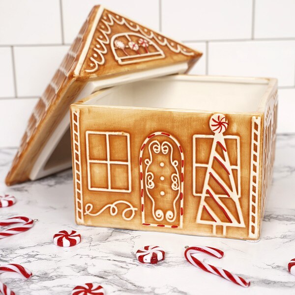 Gingerbread House Cookie Jar-4