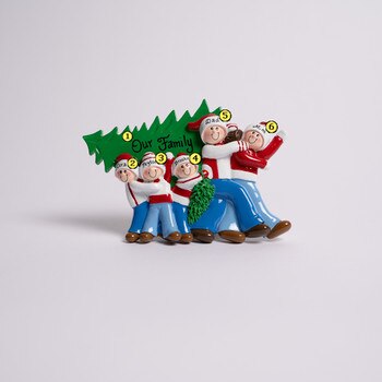 Tree Shopping Family Of 5-3