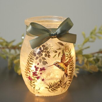 Small Lighted Spring Jar
