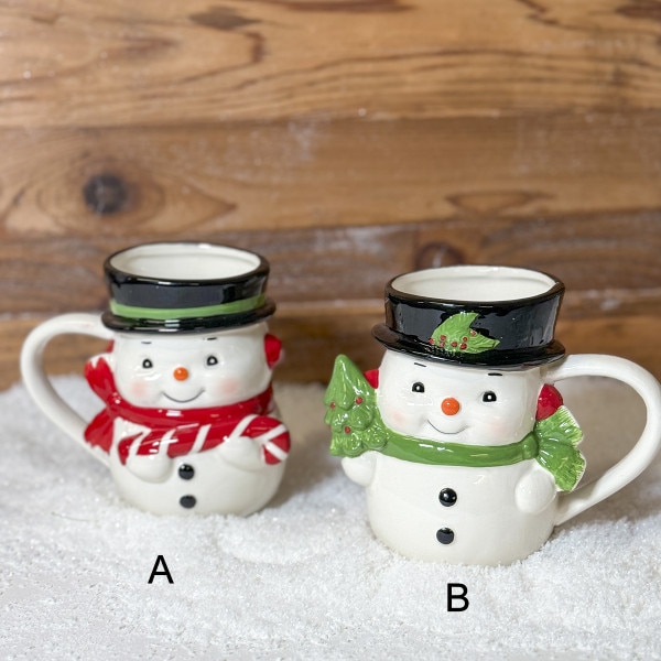 Retro Snowman Mug-3